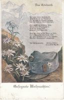 1915 Propagandakarte Edelweiß Variante Neujahr